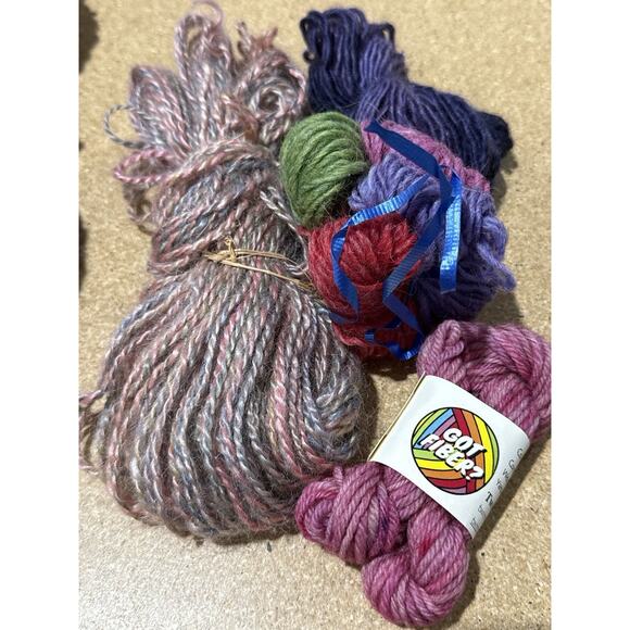 12oz Lot Handspun & Art Yarn Mix Foragingfibers, Got Fiber, Etc - Textured Wool - Picture 3 of 5